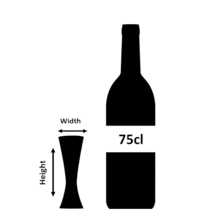 Tiki Jigger 25/50 ml, Aero – miarka barmańska w stylu tropikalnym