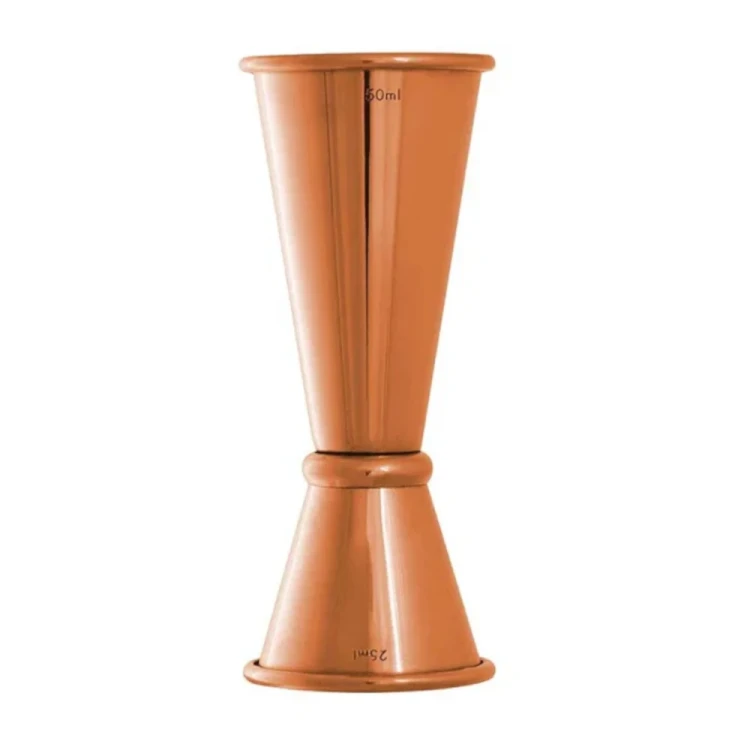 Miarka barmańska Ginza Jigger 25/50 ml – miedziana, precyzja w japońskim stylu
