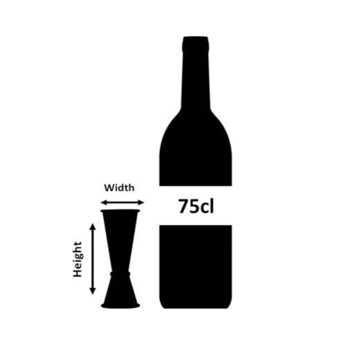 Miarka barmańska Ginza Jigger 25/50 ml – miedziana, precyzja w japońskim stylu