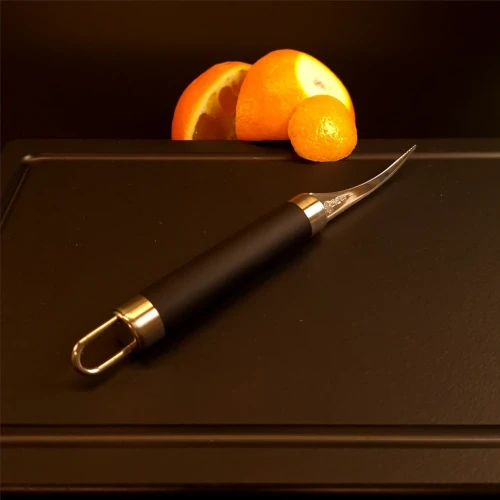 Nóż do twistów, Citrus Twist Small, czarny, długość 16,5 cm