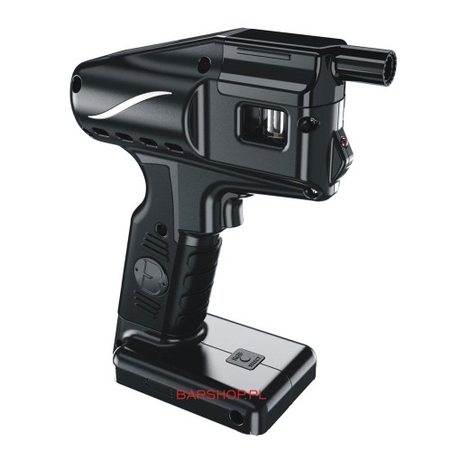 Flavour Blaster Pro 2.4.1  urządzenie do aromatyzowania i dekoracji koktajli, pistolet i zbiornik, wersja pojedyncza, kolor czarny