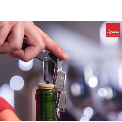 Trybuszon, otwieracz do wina, Rapido, bordowy, 12 cm