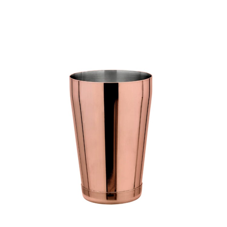 Shaker miedziany bostoński 500 ml, średni, stal nierdzewna