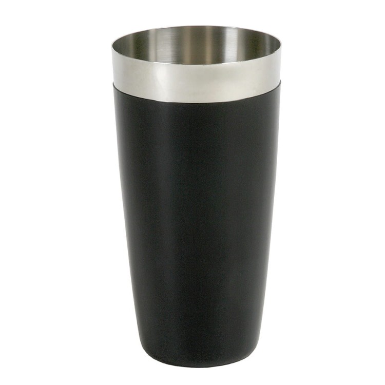 Shaker bostoński z winylową okleiną, 800 ml, czarny