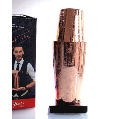 Shaker Tin Tin, 2-częściowy, grawerowany, COLLABO GOLD , stal nierdzewna