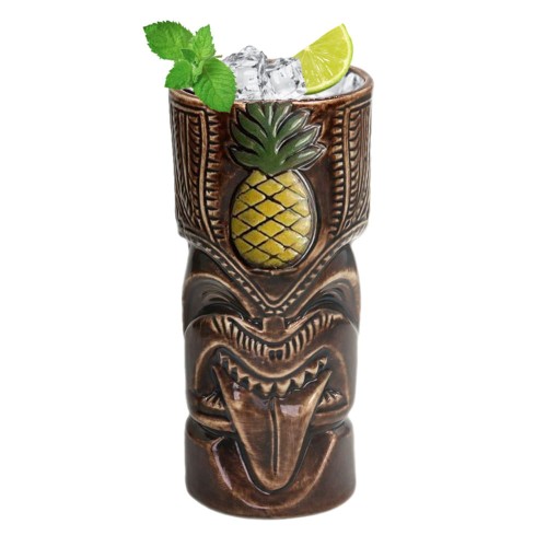 Tiki Mug - Anaface, kubek Tiki, 550 ml kubek ceramiczny, brązowy