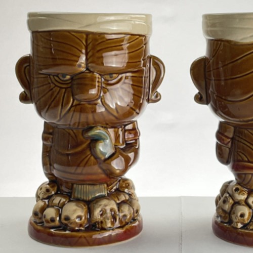 Tiki Mug - Skully, kubek Tiki, 480 ml kubek ceramiczny, brązowy