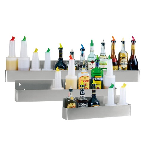 Speed Rack na 6 butelek, półka na butelki, stal nierdzewna, 56x16x10 cm