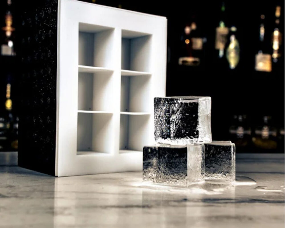 Forma do lodu silikonowa kwadratowa, 12 kostek 4x4cm, Ice Cubes